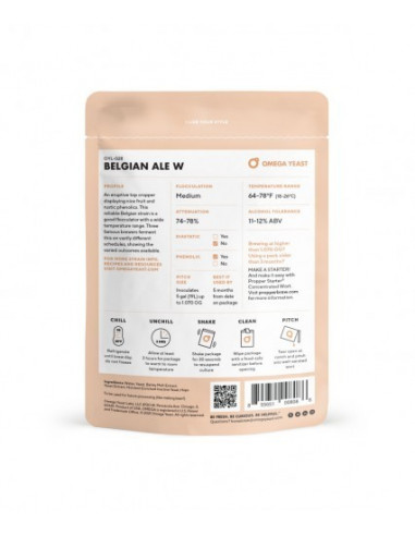 Brasser sa propre bière : Ale belge W (OYL-028) Omega Yeast Labs - OYL-028