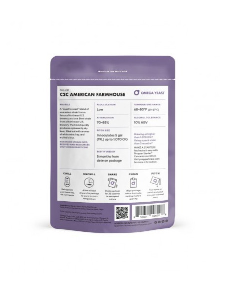 Brasser sa propre bière : C2C American Farmhouse (OYL-217) Omega Yeast Labs - OYL-217