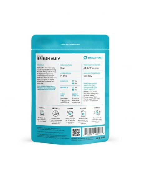 Brasser sa propre bière : British Ale V (OYL-011) Omega Yeast Labs - OYL-011