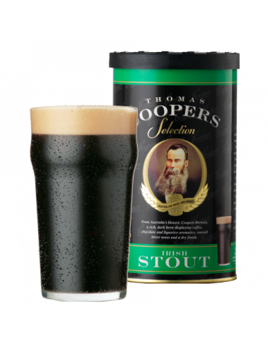 Kit à bière Thomas Coopers Irish Stout pour 20 litres de bière