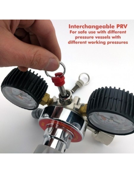 Brasser sa propre bière : Détendeur MK4 Gaz CO2 (PRV 6,5 bar et manomètre 100 psi) - Kegland - KL07429 Brasser sa propre bière : Détendeur MK4 Gaz CO2 (PRV 6,5 bar et manomètre 100 psi) - Kegland - KL07429