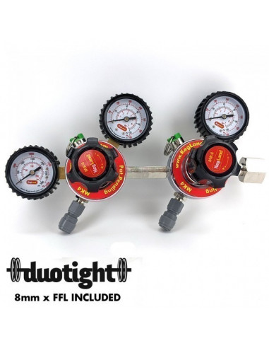 Brasser sa propre bière : Détendeur MK4 gaz Co2 et multi-gaz 2 voie - Kegland - KL10870