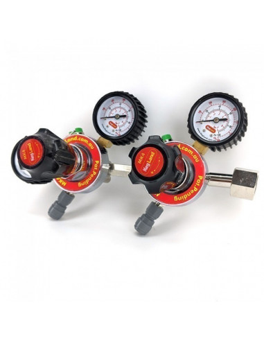 Brasser sa propre bière : Détendeur MK4 gaz Co2 et multi-gaz 2 voie - Kegland - KL10870