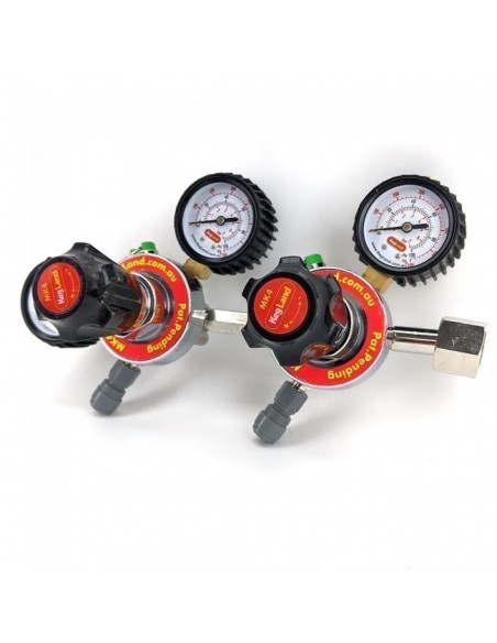 Brasser sa propre bière : Détendeur MK4 gaz Co2 et multi-gaz 2 voie - Kegland - KL10870