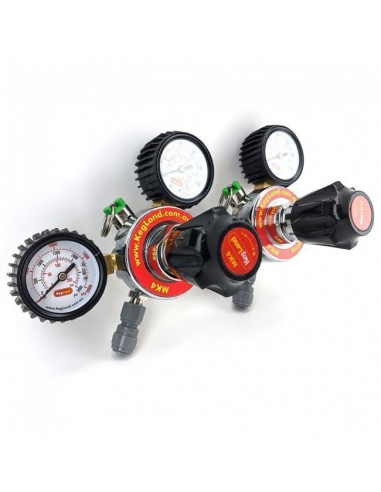 Brasser sa propre bière : Détendeur MK4 gaz Co2 et multi-gaz 2 voie - Kegland - KL10870