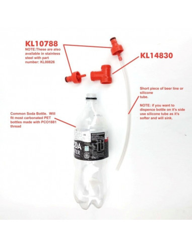 Brasser sa propre bière : Capuchon de carbonatation Pièce en T - KL14830