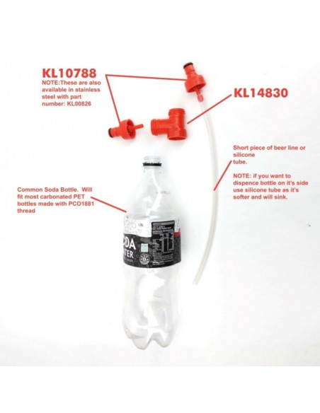 Brasser sa propre bière : Capuchon de carbonatation Pièce en T - KL14830