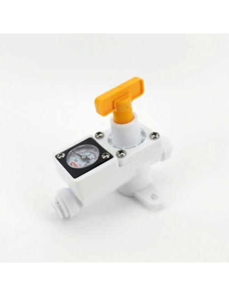 Brasser sa propre bière : Détendeur en ligne Duotight Inline - Avec manomètre intégré pour eau ou gaz - 8mm (5/16" Push In) -... Brasser sa propre bière : Détendeur en ligne Duotight Inline - Avec manomètre intégré pour eau ou gaz - 8mm (5/16" Push In) -...