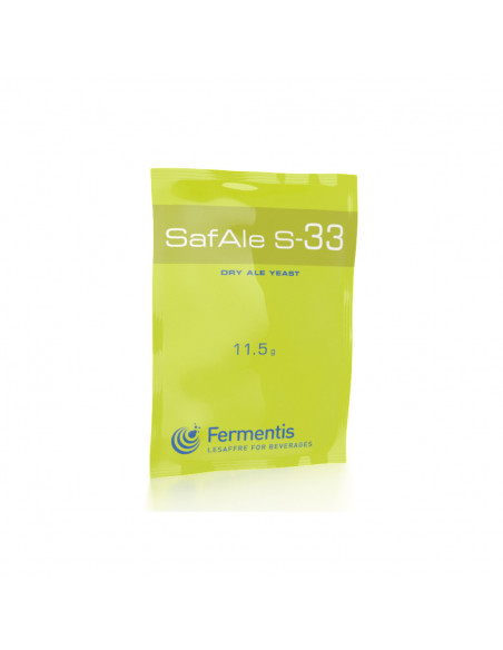 Brasser sa propre bière : SafAle™ S-33 - 11,5 gr - 050.001.7 Brasser sa propre bière : SafAle™ S-33 - 11,5 gr - 050.001.7