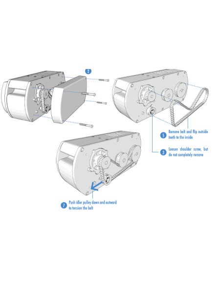 Brasser sa propre bière : Courroie de rechange renforcé pour moulin Ss Brewtech - COUR/123