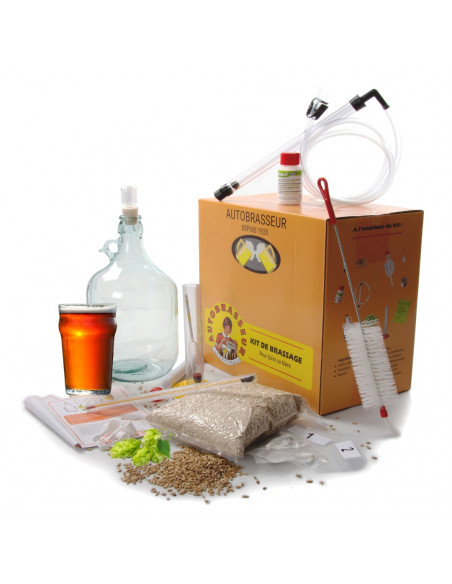 Brasser sa propre bière : Kit de brassage 5 litres bière - Ambrée - KIT5-AMBER Brasser sa propre bière : Kit de brassage 5 litres bière - Ambrée - KIT5-AMBER