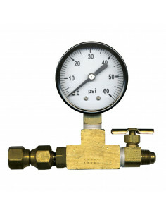 Brasser sa propre bière : Bleeder valve + manomètre pour futs soda-keg - 058.097.3