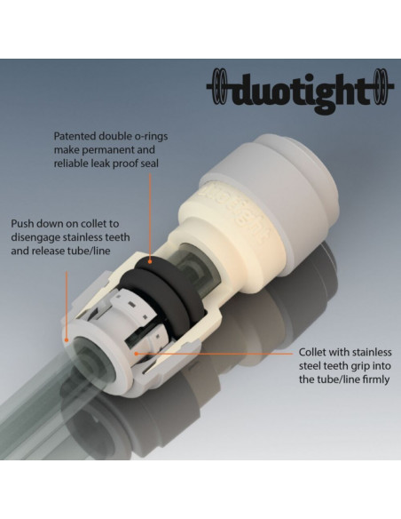 Brasser sa propre bière : Raccord rapide Duotight – 8 mm (5/16″) - KL02370 Brasser sa propre bière : Raccord rapide Duotight – 8 mm (5/16″) - KL02370