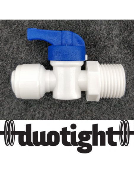 Brasser sa propre bière : Vanne à boisseau sphérique Duotight 9,5 mm. (3/8″) x 1/2″ Mâle - KL07375