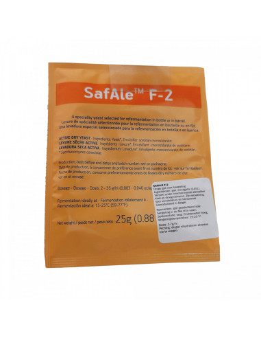 Brasser sa propre bière : SafAle™ F-2 - 25 gr - 050.026.4 Brasser sa propre bière : SafAle™ F-2 - 25 gr - 050.026.4