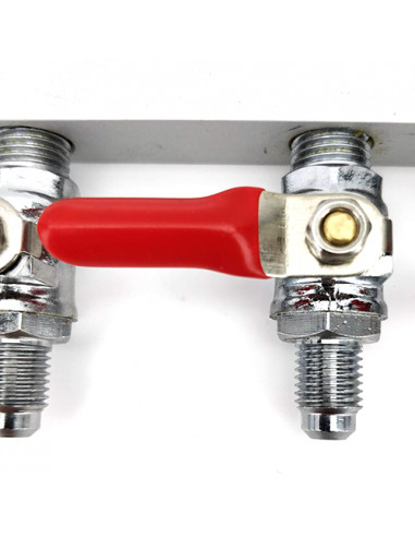Brasser sa propre bière : Rampe conduite de gaz 4 voies - (filetage MFL) - KL02622