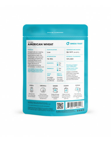 Brasser sa propre bière : American Wheat (OYL-002) Omega Yeast Labs - OYL-002