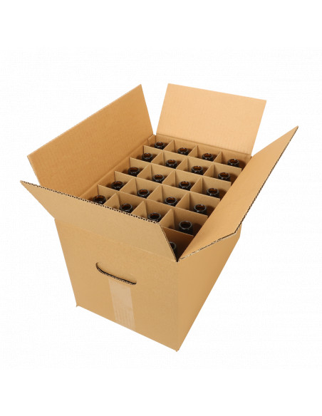 Brasser sa propre bière : Bouteille de bière Long Neck 33 cl, brun, 26 mm, boîte 24 pcs - 017.479.7