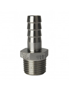 Brasser sa propre bière : Porte tuyau inox 3/4 Male / 20mm