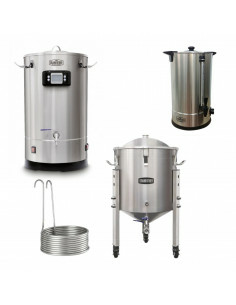 Brasser sa propre bière : Pack brasserie 40 litres - Grainfather - PACK-GF-40