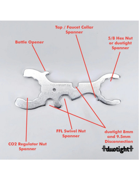 Brasser sa propre bière : Clé de robinet multifonctions clé 7 en 1 - KL07672