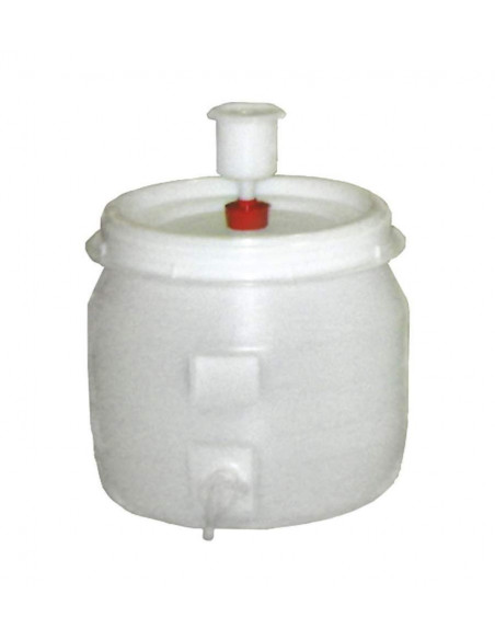 Brasser sa propre bière : Tonneau 30l plast. rond +robinet+barbot. - 017.757.30 Brasser sa propre bière : Tonneau 30l plast. rond +robinet+barbot. - 017.757.30