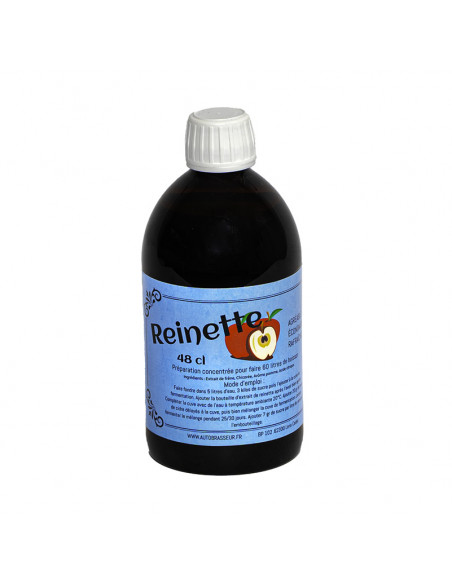 Brasser sa propre bière : Reinette 48 cl pour 60 litres de boisson - REI500ML Brasser sa propre bière : Reinette 48 cl pour 60 litres de boisson - REI500ML