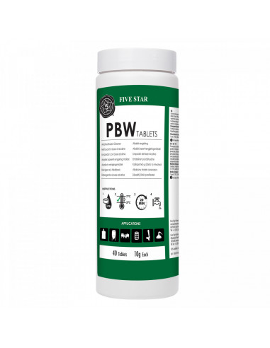 Brasser sa propre bière : PBW Five Star tablettes 40 x 10 g