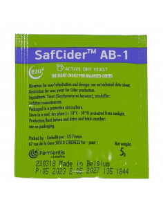 Brasser sa propre bière : SafCider™ AB-1 - 5gr