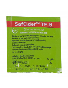 Brasser sa propre bière : SafCider™ TF-6 - 5 gr