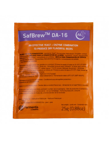 Brasser sa propre bière : SafBrew™ DA‑16 (25 Gr)