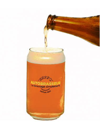 Brasser sa propre bière : Verre "canette" Autobrasseur 50cl - VERRE/CAN/50CL