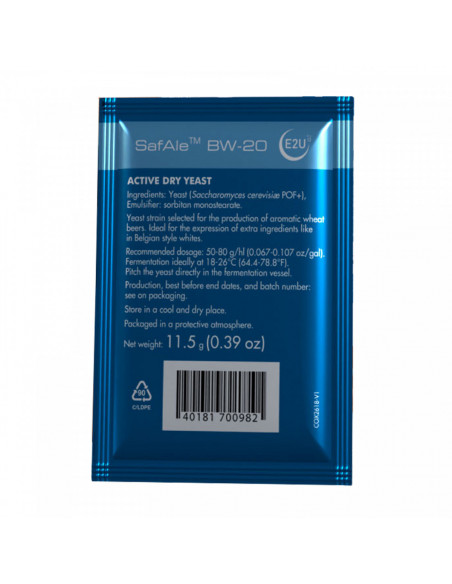 Brasser sa propre bière : SafAle™ BW-20 - 11.5 gr - 050.048.8