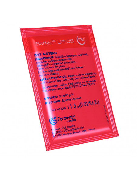 Brasser sa propre bière : SafAle™ US-05 - 11.5 gr - 050.007.4 Brasser sa propre bière : SafAle™ US-05 - 11.5 gr - 050.007.4