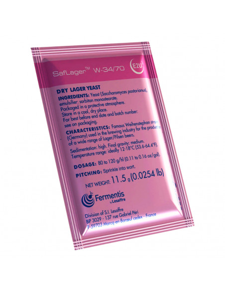 Brasser sa propre bière : SafLager™ W-34/70 - 11.5 gr - 050.014.0