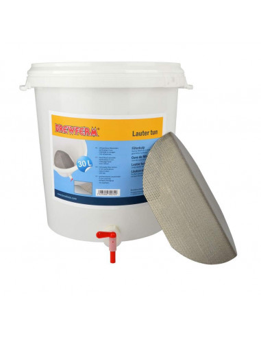 Brasser sa propre bière : Brewferm® cuve de filtration 30 l avec fond filtrant inox