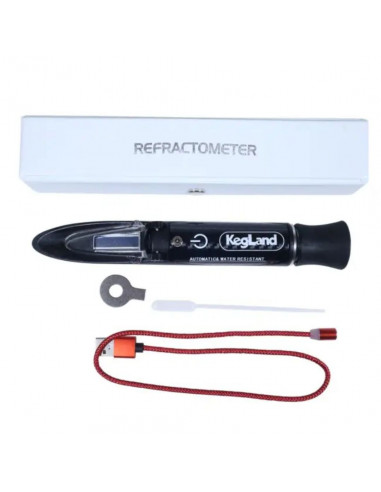 Brasser sa propre bière : Réfractomètre LED Sabre Trois échelles - Kegland - KL25072 Brasser sa propre bière : Réfractomètre LED Sabre Trois échelles - Kegland - KL25072