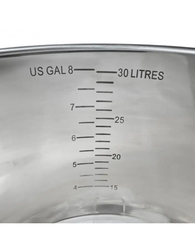 Brasser sa propre bière : Cuve de fermentation 30L en inox - Conicus Pro - 503911 Brasser sa propre bière : Cuve de fermentation 30L en inox - Conicus Pro - 503911