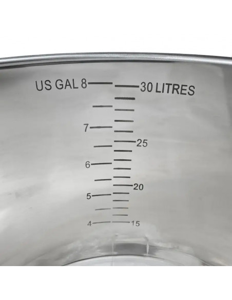 Brasser sa propre bière : Cuve de fermentation 30L en inox - Conicus Pro - 503911 Brasser sa propre bière : Cuve de fermentation 30L en inox - Conicus Pro - 503911