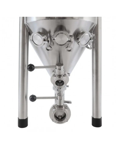 Brasser sa propre bière : Cuve de fermentation 55L en inox - Conicus Pro - 503912