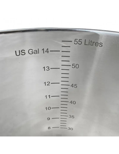 Brasser sa propre bière : Cuve de fermentation 55L en inox - Conicus Pro - 503912