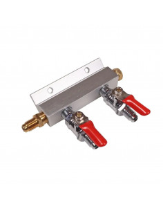 Brasser sa propre bière : Rampe de conduite de gaz 2 voies - compatible Duotight - KL02608