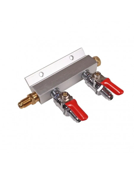 Brasser sa propre bière : Rampe de conduite de gaz 2 voies - compatible Duotight - KL02608