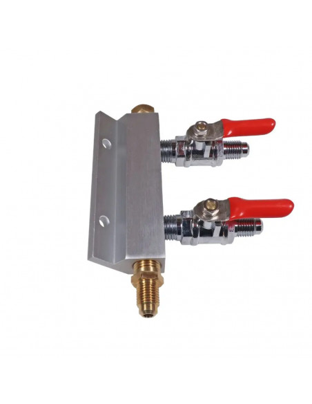 Brasser sa propre bière : Rampe de conduite de gaz 2 voies - compatible Duotight - KL02608