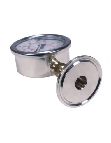 Brasser sa propre bière : Manomètre Tri-Clamp 1,5" 0-3 Bar - 503973 Brasser sa propre bière : Manomètre Tri-Clamp 1,5" 0-3 Bar - 503973