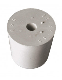 Brasser sa propre bière : bouchon en silicone 47/55 mm - avec trou 9 mm