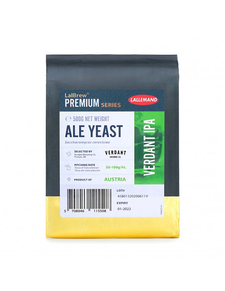 Brasser sa propre bière : Verdant IPA™ LalBrew Lallemand - 500gr - 050.638.6 Brasser sa propre bière : Verdant IPA™ LalBrew Lallemand - 500gr - 050.638.6