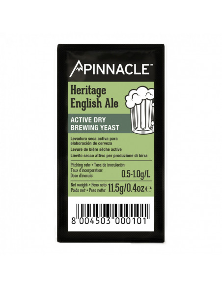 Brasser sa propre bière : Pinnacle levure de bière sèche Heritage English Ale 11,5 gr - 050.882.1 Brasser sa propre bière : Pinnacle levure de bière sèche Heritage English Ale 11,5 gr - 050.882.1
