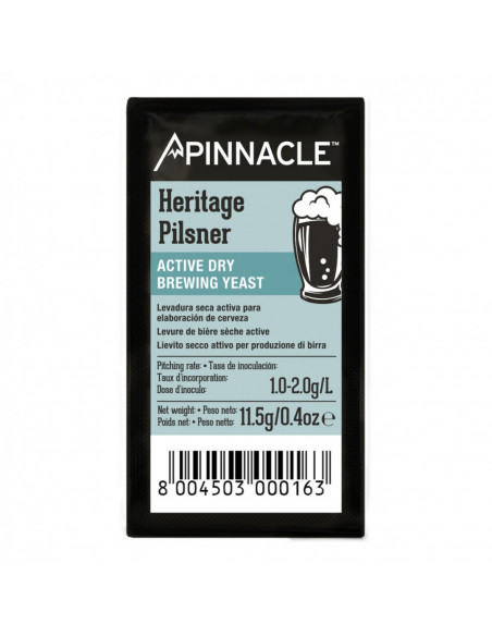 Brasser sa propre bière : Pinnacle levure de bière sèche Heritage Pilsner 11,5 gr - 050.883.1 Brasser sa propre bière : Pinnacle levure de bière sèche Heritage Pilsner 11,5 gr - 050.883.1