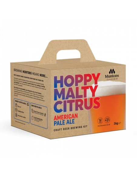 Brasser sa propre bière : Kit de bière Muntons Flagship American Pale Ale 3 kg - 056.243.9